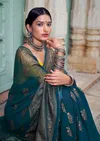 Kashvi Nadia Fancy Wear Designer Georgette With Antique copper Zari Saree Collection 